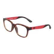 Emporio Armani Stiliga Rektangulära Glasögon EK 3003 Brown, Unisex