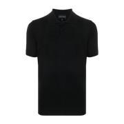 Emporio Armani Polo Shirts Black, Herr