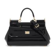 Dolce & Gabbana Förlängd Sicily handväska med Elong Black, Dam