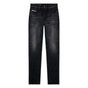 Diesel Straight Jeans - 2020 D-Viker Black, Herr