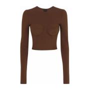 Dolce & Gabbana Brun Ss22 Top - F751Vtfugkfm0023 Brown, Dam