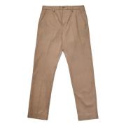 Selected Homme Beige Straight Chino Byxor Brown, Herr