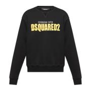 Dsquared2 Sweatshirt med tryck Black, Herr