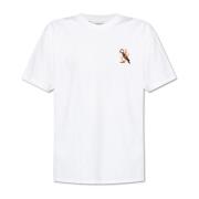 JW Anderson T-shirt med logotyp White, Dam