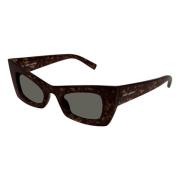 Saint Laurent Designer Solglasögon SL 702 Brown, Unisex