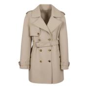 Ermanno Scervino Klassisk Trench Coat Beige, Dam