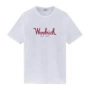 Woolrich T-Shirts White, Herr