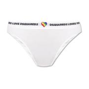 Dsquared2 Briefs med logotyp White, Dam