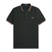 Fred Perry Slim Fit Twin Tipped Polo Night Green Green, Herr