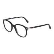 Persol Fyrkantig båge glasögon Black, Unisex