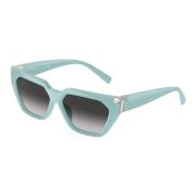 Tiffany Stiliga Solglasögon med Unik Design Green, Dam