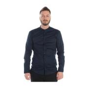 Daniele Alessandrini Slim Fit Angle Shirt Blue, Herr