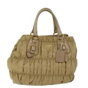 Prada Vintage Pre-owned Tyg prada-vskor Beige, Dam