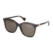 Gucci Stiliga solglasögon Gg1071S Brown, Dam