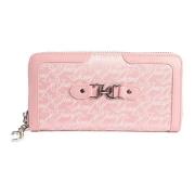 Juicy Couture Elegant Stor Dragkedja Plånbok Candy Pink Pink, Dam