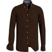 Tommy Hilfiger Slim Flex Corduroy Skjorta Brown, Herr