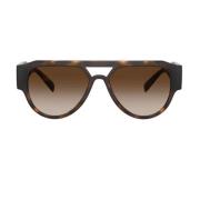 Versace Modig Pilotstil Solglasögon Brown, Unisex