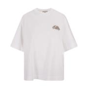 Alexander McQueen Jewelled Seal Vit T-shirt White, Dam