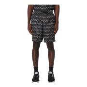 Emporio Armani Moderne Bermuda Shorts med Dynamiska Fickor Black, Herr