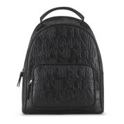 Armani Exchange Ryggsäck med dragkedja Black, Dam