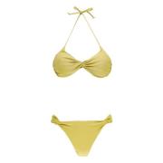 Fisico Gul Sea Lurex Bikini Top Slip Yellow, Dam