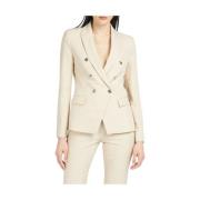 Kocca Dubbelknäppt Donna Blazer Beige, Dam