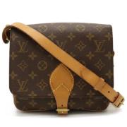 Louis Vuitton Vintage Pre-owned Canvas axelremsvskor Brown, Dam