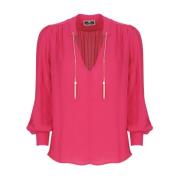 Elisabetta Franchi Blouses Pink, Dam