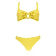 Fisico Gul Hav Bikini Top Ring Slip Yellow, Dam