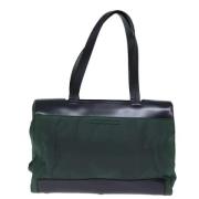 Prada Vintage Pre-owned Tyg prada-vskor Green, Dam