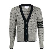 Thom Browne Chunky Cable Stickad Tröja Gray, Herr