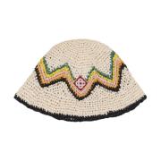 Casablanca Brun Chevron Bucket Hat Brown, Unisex