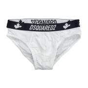 Dsquared2 Kanadensisk Logo Slip White, Herr