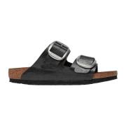 Birkenstock Läder Sandaler Black, Dam