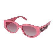 Alexander McQueen Stiliga solglasögon Am0330S Pink, Dam