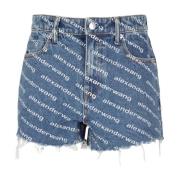 Alexander Wang Snygga Bite Shorts Blue, Dam