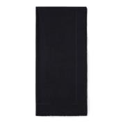 Elisabetta Franchi Jacquard Lettering Pashmina Sjal med Fransar Black,...