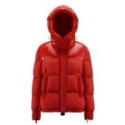 Moncler Down Jackets Red, Dam