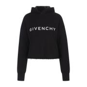 Givenchy Svart Oversize Hoodie med Archetype Signatur Black, Dam