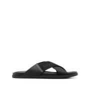 Givenchy Svarta G Plage Platta Sandaler Black, Herr