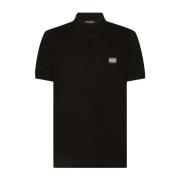 Dolce & Gabbana Svarta Polo T-shirts och Polos Black, Herr