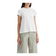 Sacai Veckad Bak T-Shirt White, Dam