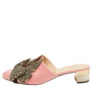 Gucci Vintage Pre-owned Satin mules Pink, Dam