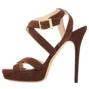 Jimmy Choo Pre-owned Pre-owned Mocka sandaler Brown, Dam