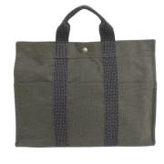 Hermès Vintage Pre-owned Canvas handvskor Gray, Dam