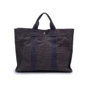 Hermès Vintage Pre-owned Canvas totevskor Gray, Dam