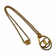 Chanel Vintage Pre-owned Metall halsband Yellow, Dam