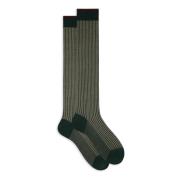 GALLO Pine Tree Ribbed Cotton Socks Multicolor, Herr