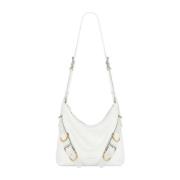 Givenchy Ivory Crossbody Väska med Metall Detaljer White, Dam