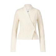 Isabel Marant Elegant Kabelstickad Kofta Beige, Dam